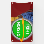 COOL! Banner - 1.6'x3' - Outdoor w / Metalen Gromm (Verticaal)