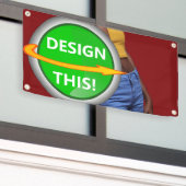 COOL! Banner - 1.6'x3' - Outdoor w / Metalen Gromm (Buitenkant Gebouw)