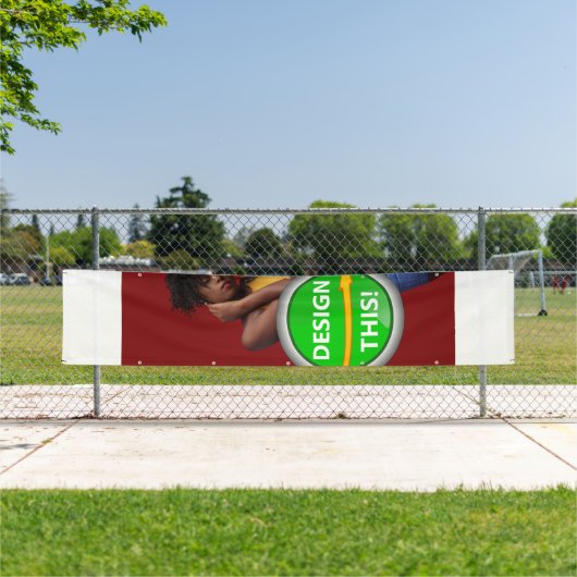 COOL! Banner - 2,5' x 12' - Buiten met metalen oog (Insitu)