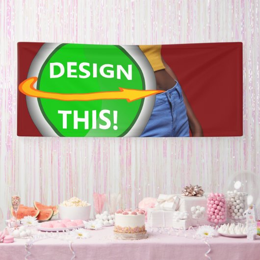 COOL! Banner - 2,5' x 6' - Binnen - Op maat gemaak (Feest)