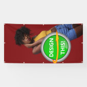 COOL! Banner - 4'x8' - Buiten met metalen oogjes (Horizontaal)