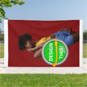 COOL! Banner - 6'x10' - Buiten - Op maat (Buitenkant)