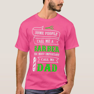 Cool Barber houdt van familie Barber Dad T-shirt