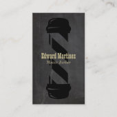 COOL Barber Shop Barbershop Pole Visitekaartje (Voorkant)