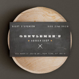 Cool  Barber Shop Scissors Visitekaartje