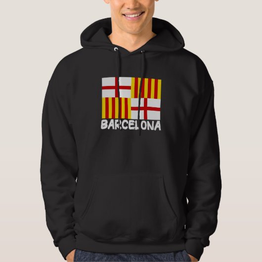 Cool Barcelona Flag Hoodie (Voorkant)