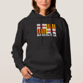 Cool Barcelona Flag Hoodie (Voorkant)