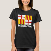 Cool Barcelona Flag T-shirt (Voorkant)