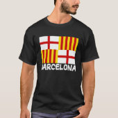 Cool Barcelona Flag T-shirt (Voorkant)