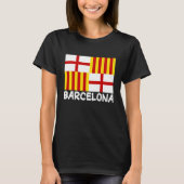Cool Barcelona Flag T-shirt (Voorkant)