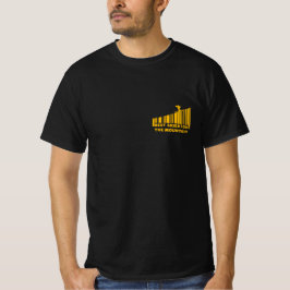 Cool Barcode Design Best Skier On The Mountain  T-shirt
