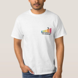 Cool Barcode Design Best Skier On The Mountain  T-shirt
