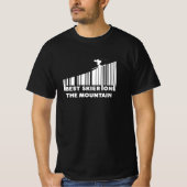 Cool Barcode Design Best Skier On The Mountain T-shirt (Voorkant)
