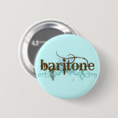 Cool Baritone Music Button (Voorkant /achterkant)