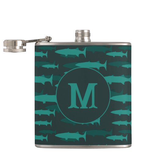 Cool Barracuda Monogrammed Heupfles (Geopend)