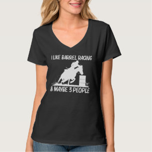 Cool Barrel Racing Art voor mannen Horseback Rid T-shirt