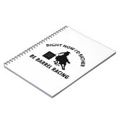 Cool BARREL RACING design Notitieboek (Linkerzijde)