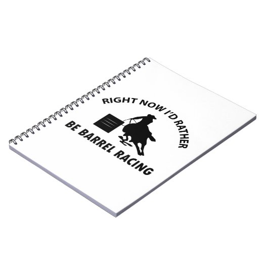 Cool BARREL RACING design Notitieboek (Linkerzijde)