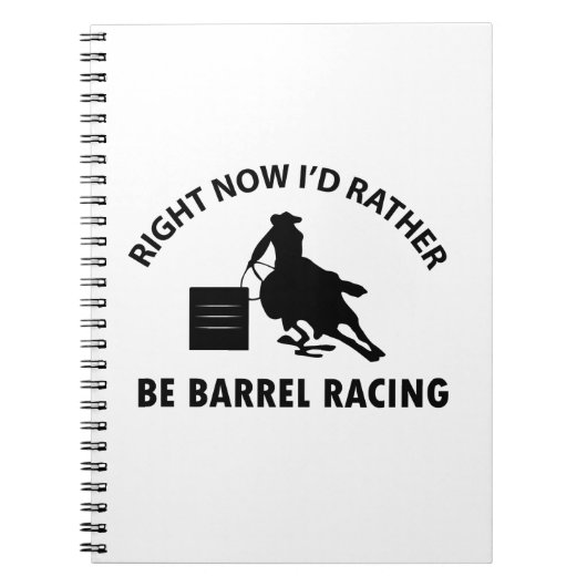 Cool BARREL RACING design Notitieboek (Voorkant)