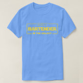 Cool Bartender Gift T-shirt (Design voorkant)