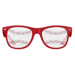 Cool Baseball Ball Game Player Red White Kinder Zonnebril