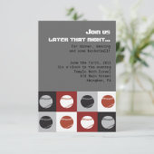 COOL BASEBALL Bar Bat Mitzvah Party Card Kaart (Staand voorkant)