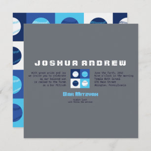 COOL BASEBALL Bar Bat Mitzvah Uitnodiging