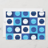 COOL BASEBALL Bar Bat Mitzvah Uitnodiging (Achterkant)