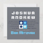 COOL BASEBALL Bar Bat Mitzvah Uitnodiging (Voorkant)