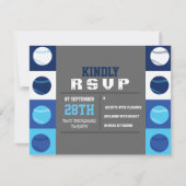 COOL BASEBALL Bar Mitzvah Reply RSVP Card (Voorkant)