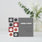 COOL BASEBALL Bar Mitzvah Reply RSVP Card (Staand voorkant)
