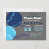 COOL BASEBALL Bar Mitzvah uitnodiging (Voorkant)