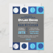 COOL BASEBALL Bar Mitzvah Uitnodiging (Voorkant)