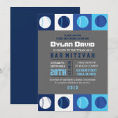 COOL BASEBALL Bar Mitzvah Uitnodiging (Voorkant / Achterkant)