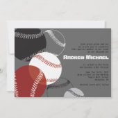 COOL BASEBALL Bar Mitzvah Uitnodiging (Voorkant)