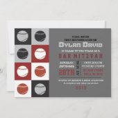 COOL BASEBALL Bar Mitzvah uitnodiging (Voorkant)