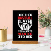 Cool Baseball inspiratie word art Acryl Bord (Huwelijk)