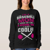 Cool baseball mum everyday text simple retro trui (Voorkant)