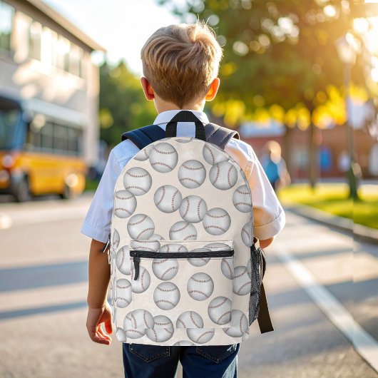 Cool Baseball Patroon Kids School Bedrukte Rugzak
