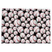 Cool baseball sport betegeld patroon groot cadeauzakje (Achterkant)