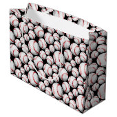Cool baseball sport betegeld patroon groot cadeauzakje (Achterkant Gekanteld)