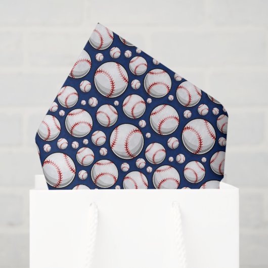 Cool Baseball sport betegeld patroon Tissuepapier (Cadeauzakje)