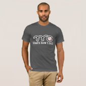 Cool baseball t-shirt quote | Zo ga ik werken (Voorkant volledig)