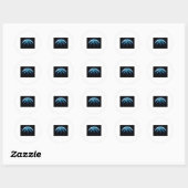 Cool basketbal bal ronde sticker (Vel)
