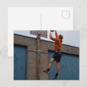 Cool Basketbal Briefkaart (Voorkant / Achterkant)