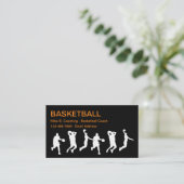 Cool Basketbal Coach Visitekaartjes (Staand voorkant)