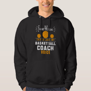 Cool Basketbal Coach Voor Mannen Vrouwen Team Bask Hoodie