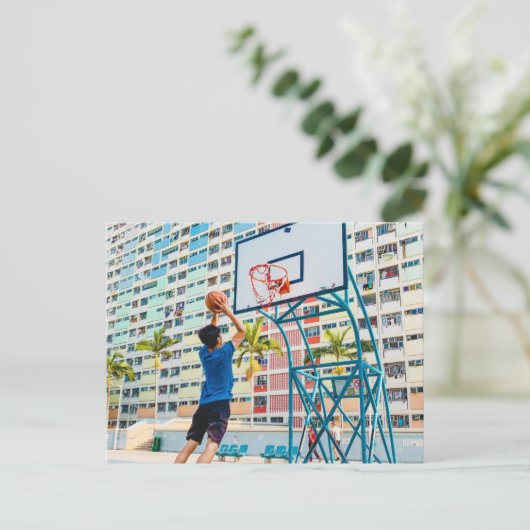 Cool Basketbal Geschenk Briefkaart (Staand voorkant)
