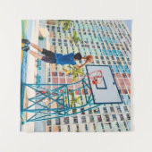 Cool Basketbal Geschenk Wandkleed (Voorkant (horizontaal))