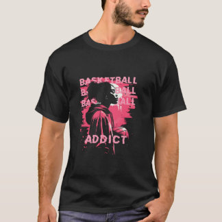 Cool Basketbal Graffiti Stijl Illustratie Graphi T-shirt